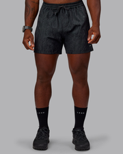 Rep 5" Performance Short - Topographic Black