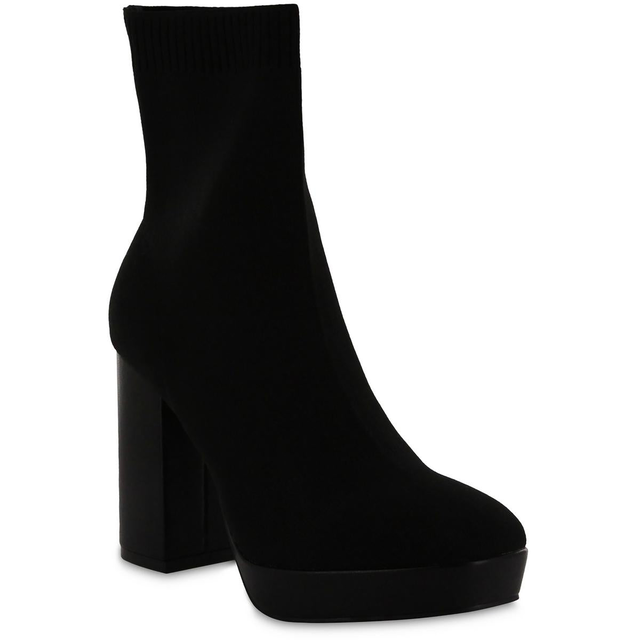 Mia Womens Genesis Stretch Knit Booties