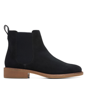 Clarks Cologne Arlo 2 26174768 Womens Black Suede Slip On Chelsea Boots