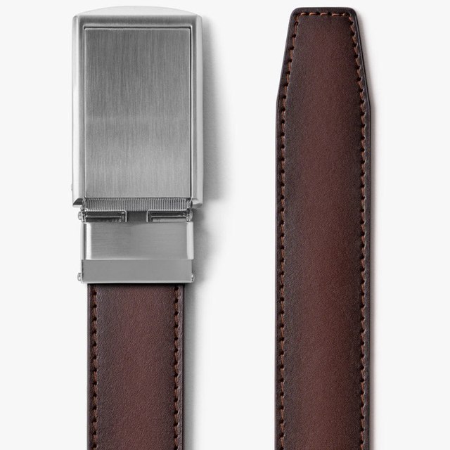 Mahogany Full Grain Leather Belt