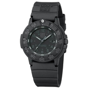 Luminox Men's Black Strap Watch - Blackout Navy Seal Black Dial Dive | 3001.BO