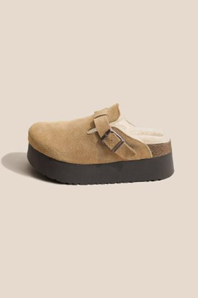 Vintage Leather Slip-on Flats