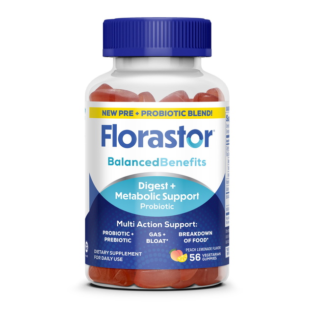 Florastor® Balanced Benefits Digest + Metabolic Support Probiotic Gummies