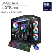 iBuyPower Y70 Gaming Desktop - Intel Ultra U9-285K 24 Cores - GeForce RTX 5080 - Windows 11 - 64 GB RAM - 4TB SSD - Black