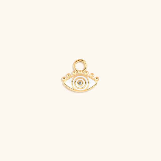 Fortune's Shield - Gold Evil Eye Earring Charm