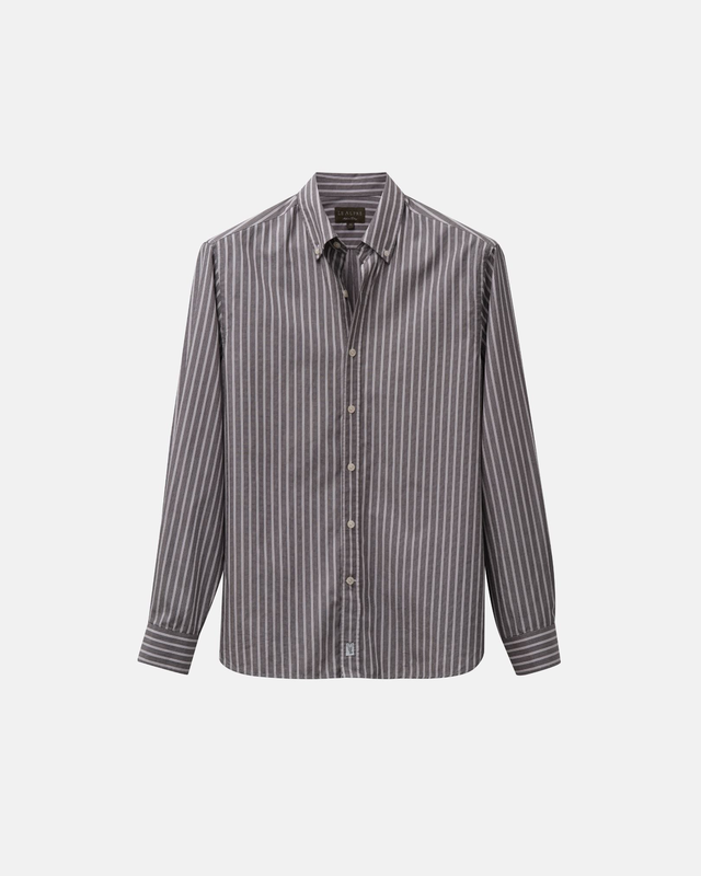 Retro Black Stripe Dress Shirt