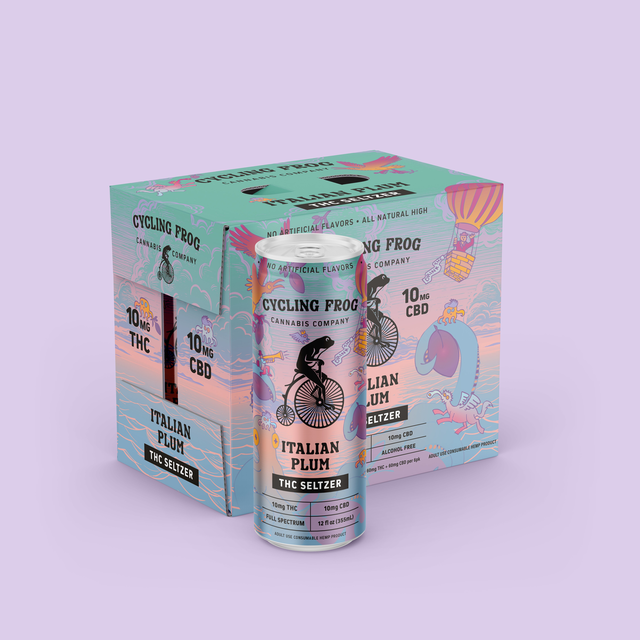 Italian Plum THC Seltzer, 6pk