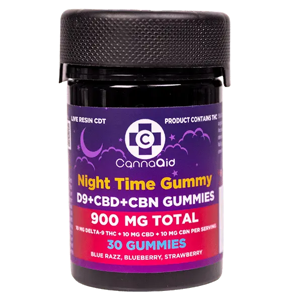 Delta 9 + CBD + CBN Night Time Gummies