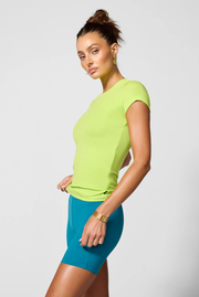 Baby Rib Tee - Acid Lime