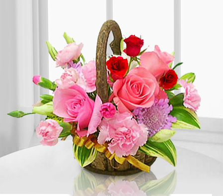 Thoughtful Wishes - Flowers Basket