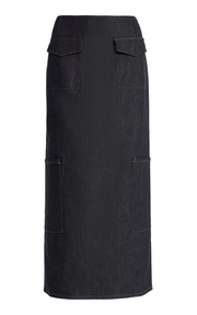 Exclusive Valletta Denim Maxi Skirt
