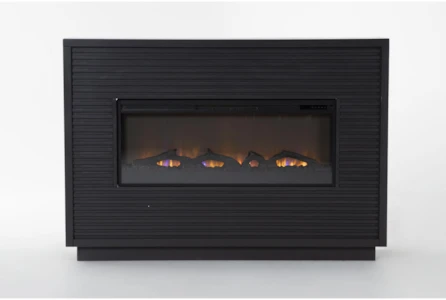 Andre Black Fireplace Mantel