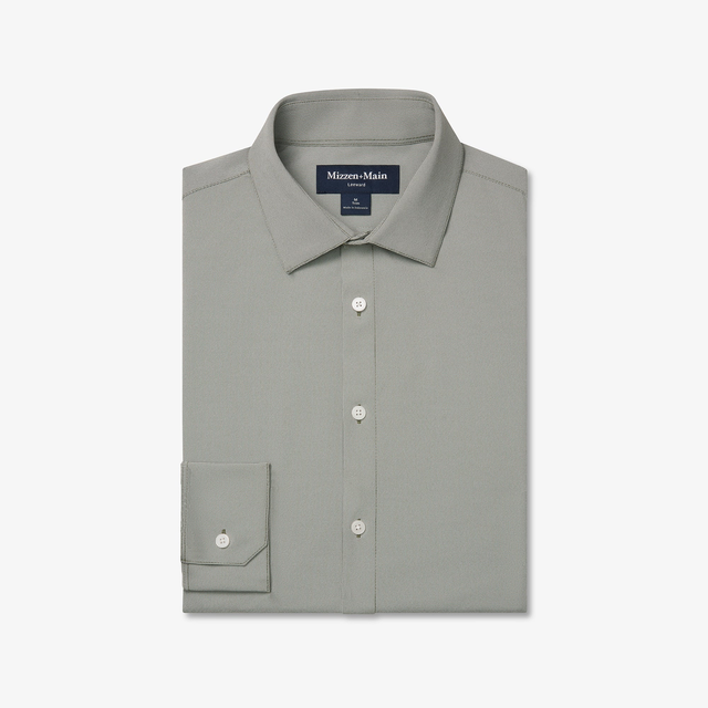 Leeward Dress Shirt - Olive Straton Check