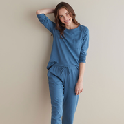 Pima Cotton Jogger Pants Pajama Set