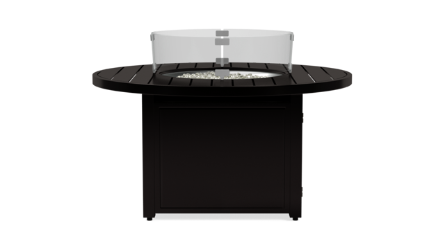 Glass Fire Table Wind Guard