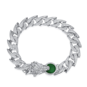 WONG Ⅱ Ridge Iced Out Cuban Bracelet - 12mm
