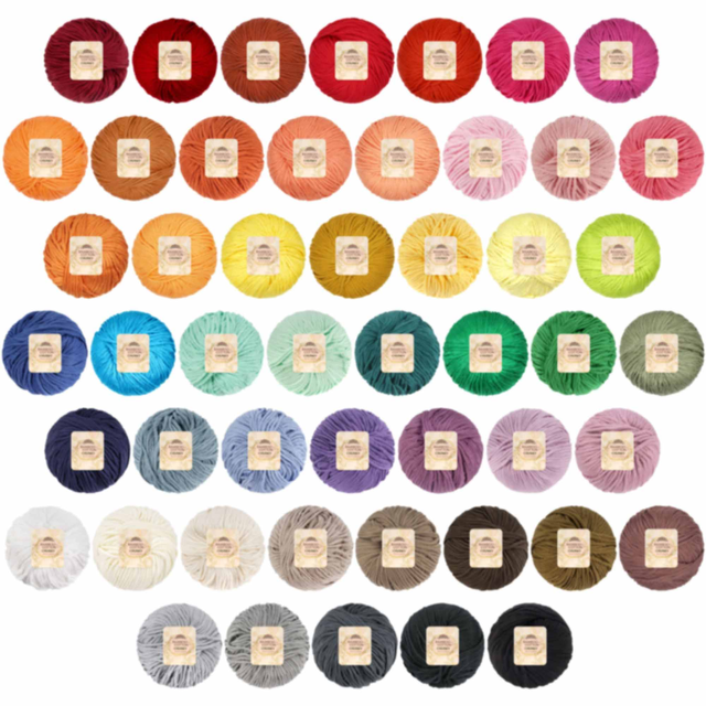 Bamboo Cotton Chunky Yarn: 2 Ball Packs