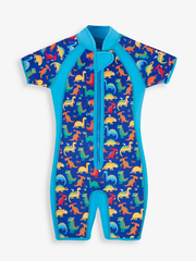 Blue Printed Junior Wetsuit
