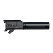 Faxon Match Series Straight Fluted Barrel for P365, 1/10 Twist, 416-R Material, Black Nitride Finished, Target Crowned, Non-Threaded 