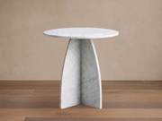 Solstice End Table in Carrara