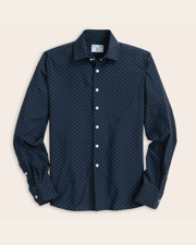 Range Shirt - White w/ Mauve Windowpane