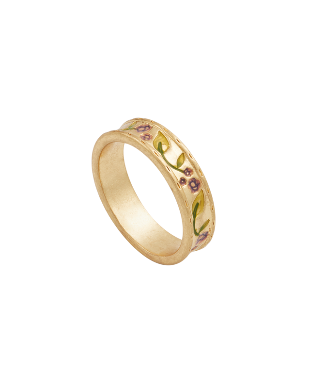 Gold Blackberry Bramble Ring