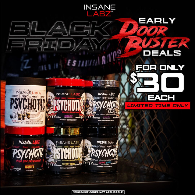 Door Buster Deal: Any Preworkout for $30