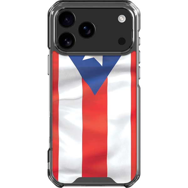 Puerto Rico Flag iPhone 17 Pro Max Clear Case