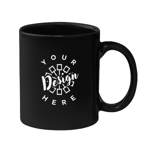 Hit Promo 11 oz. Colored Stoneware Mug with C Handle