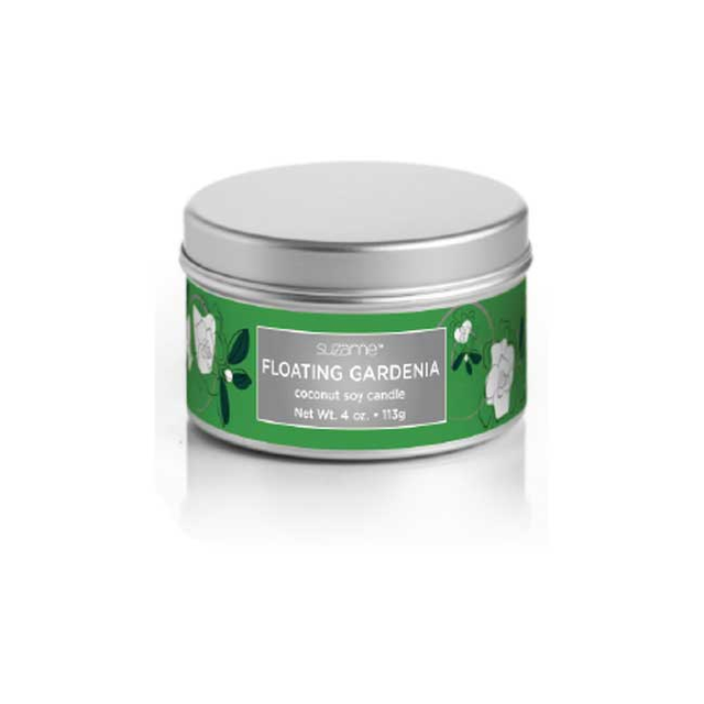 Floating Gardenia Candle in Tin