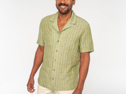 The Desi Shirt - Chambray Dobby - Olive