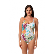 MYSTIC TROPIC SUE TWISTED BACK ONE PIECE