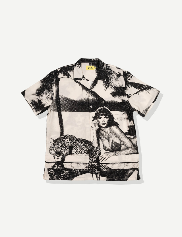 Pool Cat Buttonup - Black