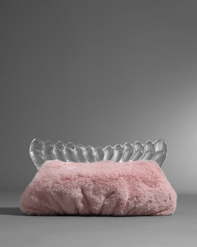 The Pouf Clutch- Dusty Pink