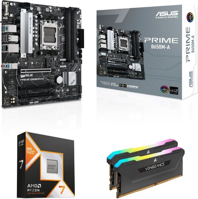 AMD 7800X3d with ROG B650M-Aand 32GB DDR5-6000 RGB RAM