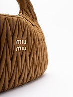 `Wander` Matelassé Suede Bag