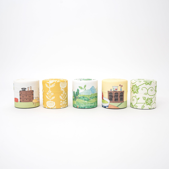 Washi Tea Canister - 5 Patterns