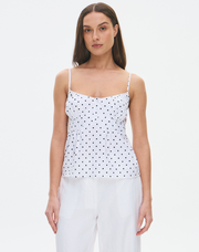 Cotton Picot Trim Tank Top