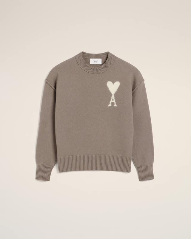 Taupe Wool Ami de Coeur Sweater