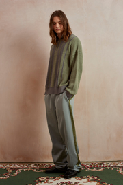 Billy Poly Grey Blue Track Pants