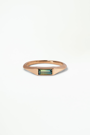 One of a Kind Baguette Cut Sapphire Signet Ring No. 57