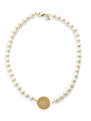Engravable Pearl Necklace
