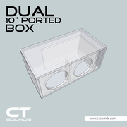 Dual 10 Inch Ported Subwoofer Box Design
