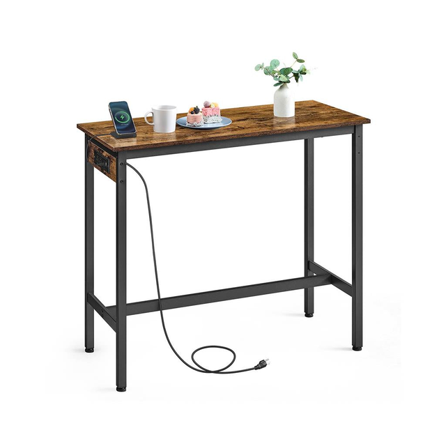 Bar Table with Charging Station