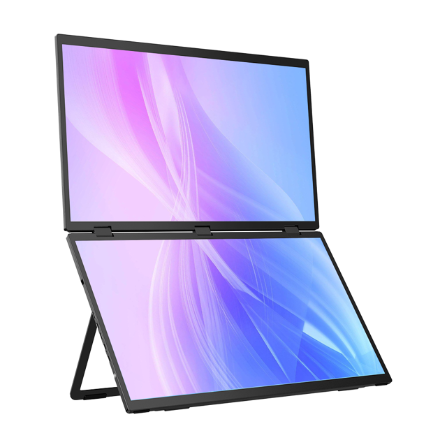 UStation Δ / Delta Max - Stacked Monitor Laptop Dual Screen Folding 18 Inch