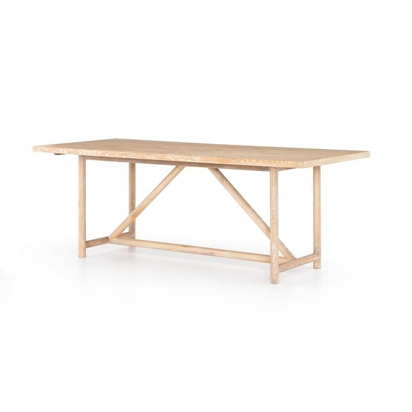 Mika White Washed Oak Dining Table