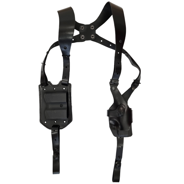 Hybrid Roto Shoulder Holster with Double Mag Pouch