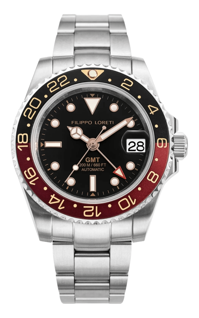 Aquadiver GMT Automatic Black & Red