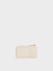 Cream Dixie Multi-Slot Wristlet Card Holder | CHARLES & KEITH