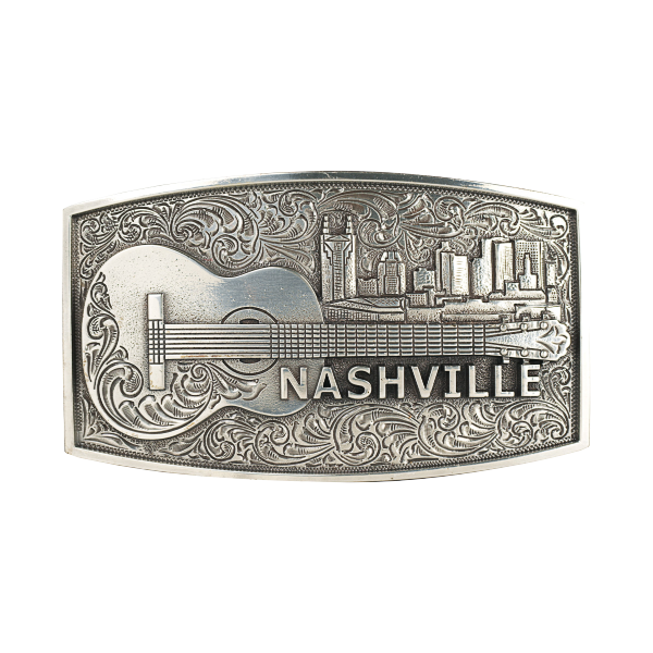 Nocona Acoustic Guitar Nashville Western Belt Buckle 37930